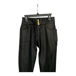 NWT Mcedar Collection Vogues black PU leggings